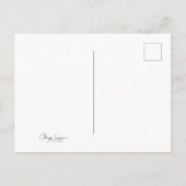 アジサイフローラシックパープルティール（緑がかった色）ヴィンテージ ポストカード (裏面)