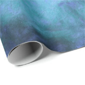 アジサイフローラシックパープルティール（緑がかった色）ヴィンテージ ラッピングペーパー (ロールコーナー)