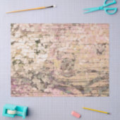 アジサイフローラセピアタンカントリーヴィンテージウッド 薄葉紙 (クラフト)