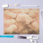 アジサイフローラセピア赤面ピンクヴィンテージ 薄葉紙 (クラフト)