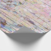 アジサイフローラピンクカントリーヴィンテージ素朴 ラッピングペーパー (角)