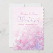 アジサイフローラピンクパープル結婚式招待状 招待状 (正面)