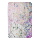 アジサイフローラピンクヴィンテージカントリーウッド バスマット (正面縦)