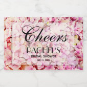 アジサイフローラブライダルシャワーミニ スパークリングワインラベル (シングルラベル)