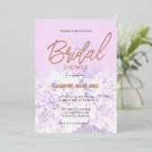 アジサイフローラブライダルシャワー 箔招待状 (立ち正面)