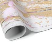 アジサイフローラホワイト動揺してヴィンテージウッド ラッピングペーパー (ロールコーナー)