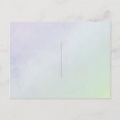 アジサイフローラ結婚式の日付の保存 案内ポストカード (裏面)