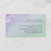 アジサイモダンズスパ+マッサージ 名刺 (裏面)