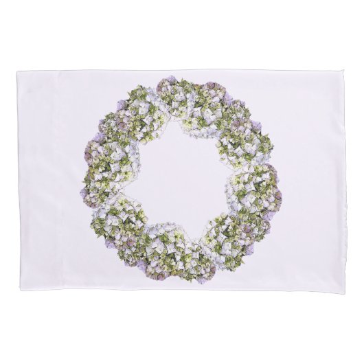 アジサイリース 枕カバー (正面)