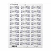 アジサイ住所 シール (フルシート)