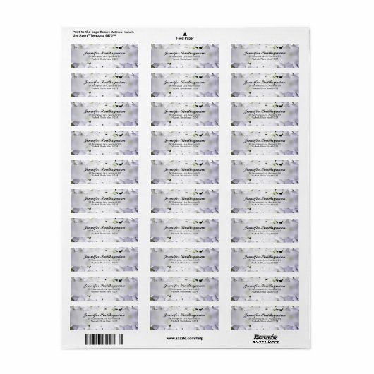 アジサイ住所 シール (フルシート)