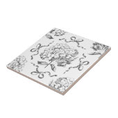 アジサイ名門私立校風のバンググレーシームレストイレパターン タイル (側面)