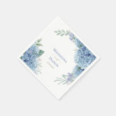 アジサイ幾何学模様 | 結婚s スタンダードカクテルナプキン (角)