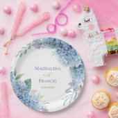 アジサイ幾何学模様 | 結婚s ペーパープレート (パーティー)