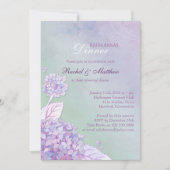 アジサイ庭園の結婚式リハーサルディナー 招待状 (正面)