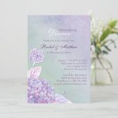 アジサイ庭園の結婚式リハーサルディナー 招待状 (スタンド正面)