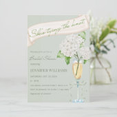 アジサイ彼女は結び目セージブライダルシャワー 招待状 (スタンド正面)