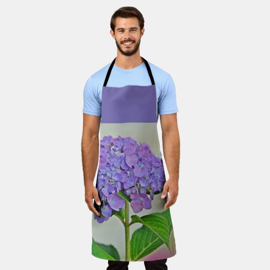 アジサイ愛好家 エプロン (着用した状態)