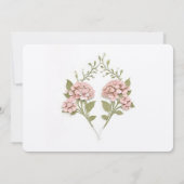 アジサイ日付の結婚保存 招待状 (裏面)