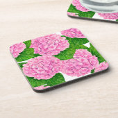 アジサイ柄 コースター (左側)