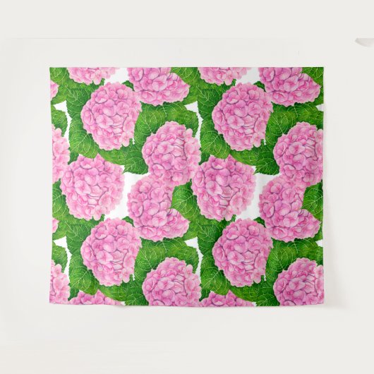 アジサイ柄 タペストリー (正面(横))