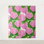 アジサイ柄 タペストリー (正面)