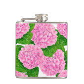 アジサイ柄 フラスク (正面)