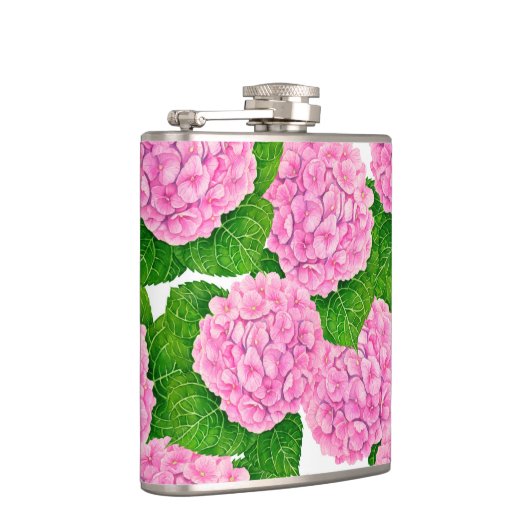 アジサイ柄 フラスク (右)