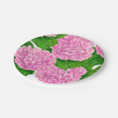 アジサイ柄 ペーパープレート (アングル)