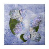 アジサイ瓦 タイル (正面)