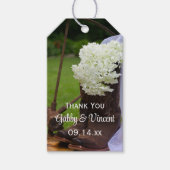 アジサイ素朴アカウボーイブーツウェスタン結婚ズ ギフトタグ (正面)