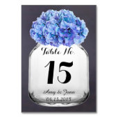 アジサイ結婚のテーブル番号あじさい7 テーブルナンバー (正面)