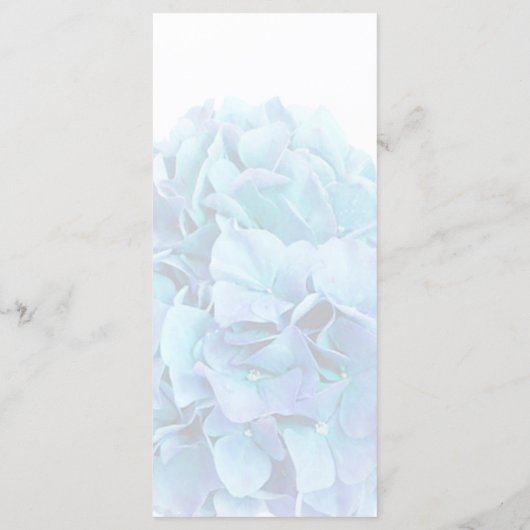 アジサイ結婚のメニュー メニュー (裏面)