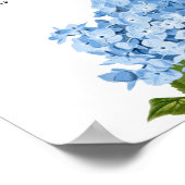 アジサイ結婚の座席表 ポスター (角)