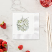 アジサイ結婚スズメ 縁ありカクテルナプキン (インサイチュ)