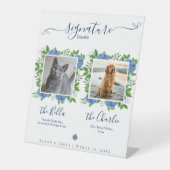 アジサイ結婚ズの写真ペットのシグネチャードリンク 台座サイン (正面)