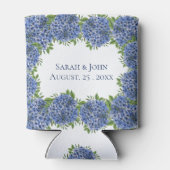 アジサイ結婚ズクーラーボックスパーソナライズされたゲスト 缶クーラー (裏面)