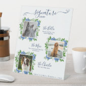 アジサイ結婚ズ3枚フォトペットシグネチャードリンク 台座サイン (インサイチュ)