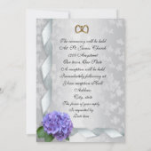 アジサイ結婚式招待状 招待状 (裏面)