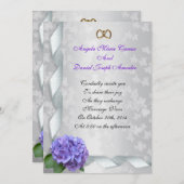 アジサイ結婚式招待状 招待状 (正面/裏面)