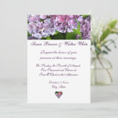 アジサイ結婚式招待状 招待状 (スタンド正面)