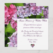 アジサイ結婚式招待状 招待状 (正面/裏面)