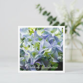 アジサイ結婚式招待状 招待状 (スタンド正面)