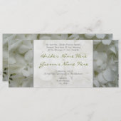 アジサイ結婚式招待状-花嫁の両親から 招待状 (正面/裏面)