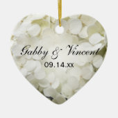 アジサイ結婚花 セラミックオーナメント (正面)