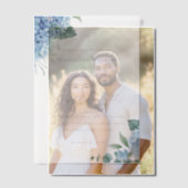 アジサイ結婚花 ベラム紙招待状 (オフセット (カップル))