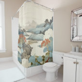 アジサイ絵画ガーデンアウトドア。 シャワーカーテン (インサイチュ)