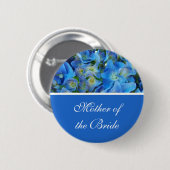 アジサイ花ボタン 缶バッジ (正面&裏面)