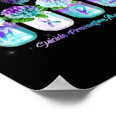 アジサイ花蝶の自殺防止戦争 ポスター (角)