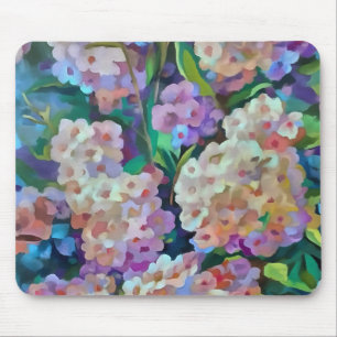 アジサイ芸術的スホルテンシアフローラ抽象芸術アート マウスパッド
